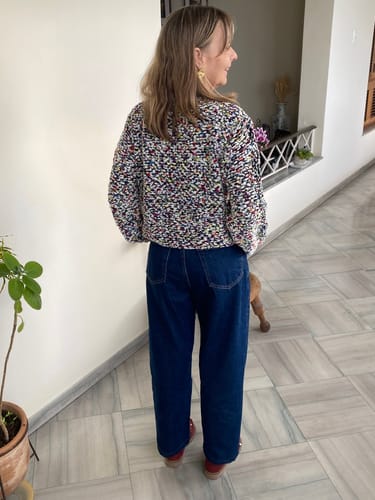 Mônica S. review of Calça Jeans Reta Araçá Azul Escuro image 1 out of 1