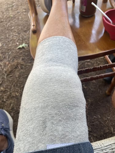 Customer photo review of Premium Bamboo Knee Sleeve (Single)