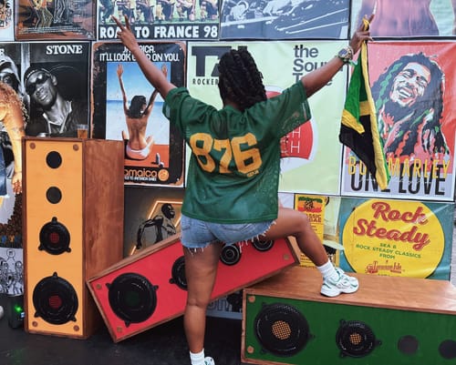 Customer photo review of Represent Jamaica Mesh Jersey (Green) (RESTOCKING SOON)