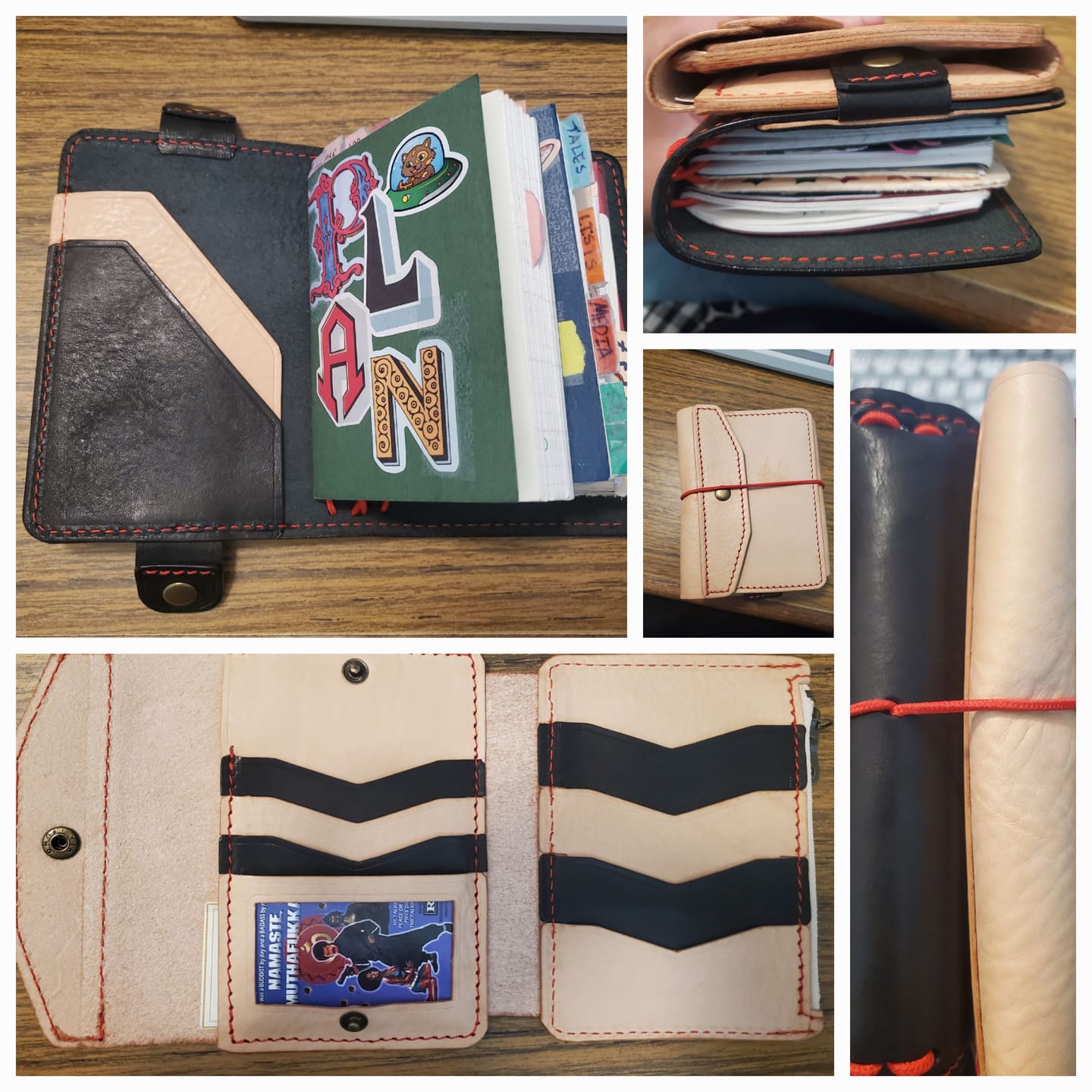 Customer photo review of ApplePig Mix Traveler's Notebook