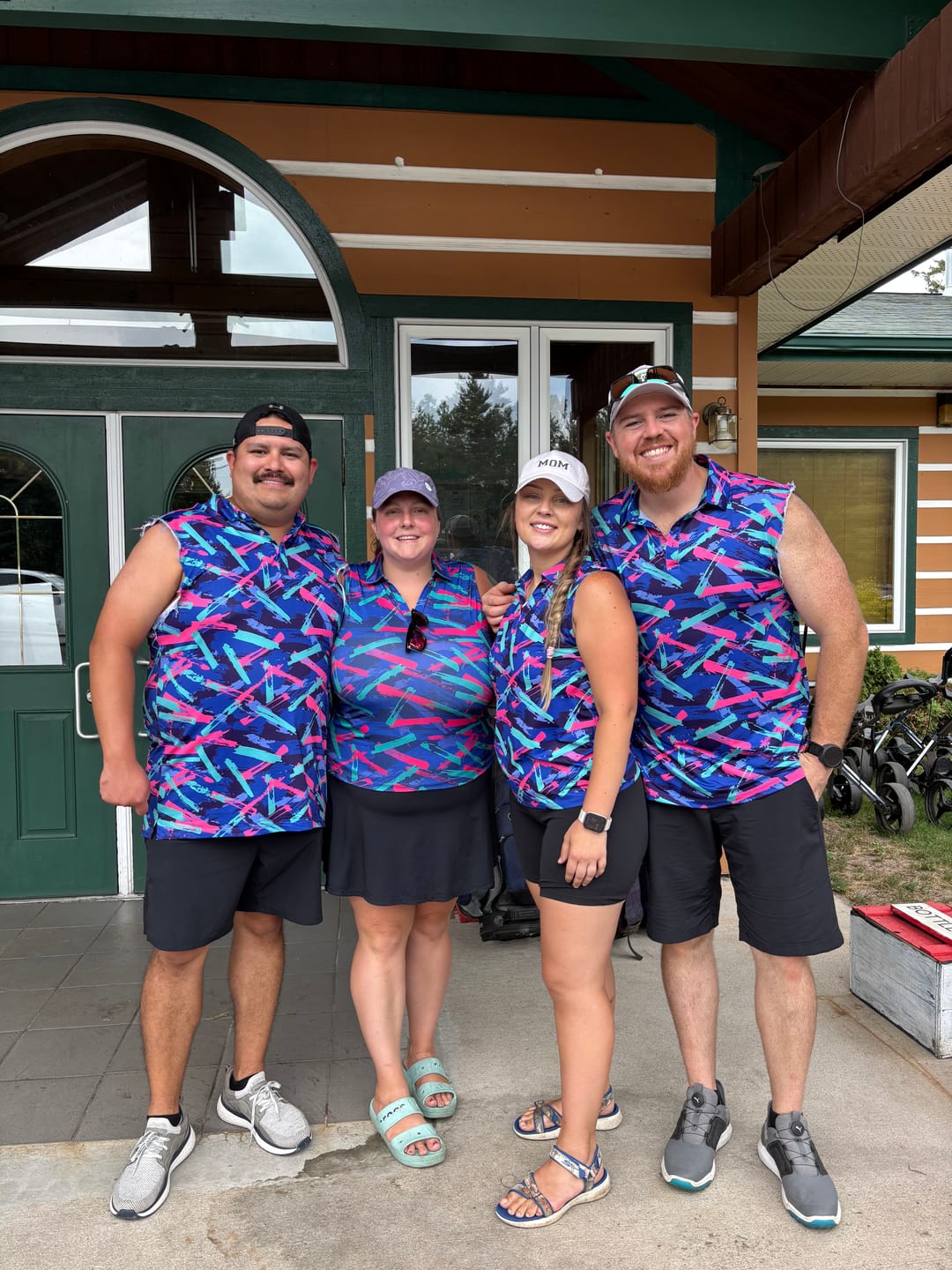 Customer photo review of 8-Track Women's Sleeveless Golf Polo