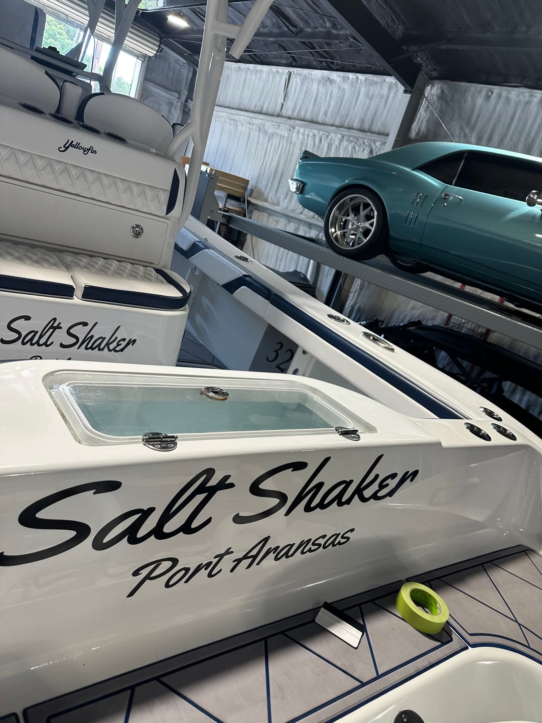 Customer photo review of Boat Logo Decal