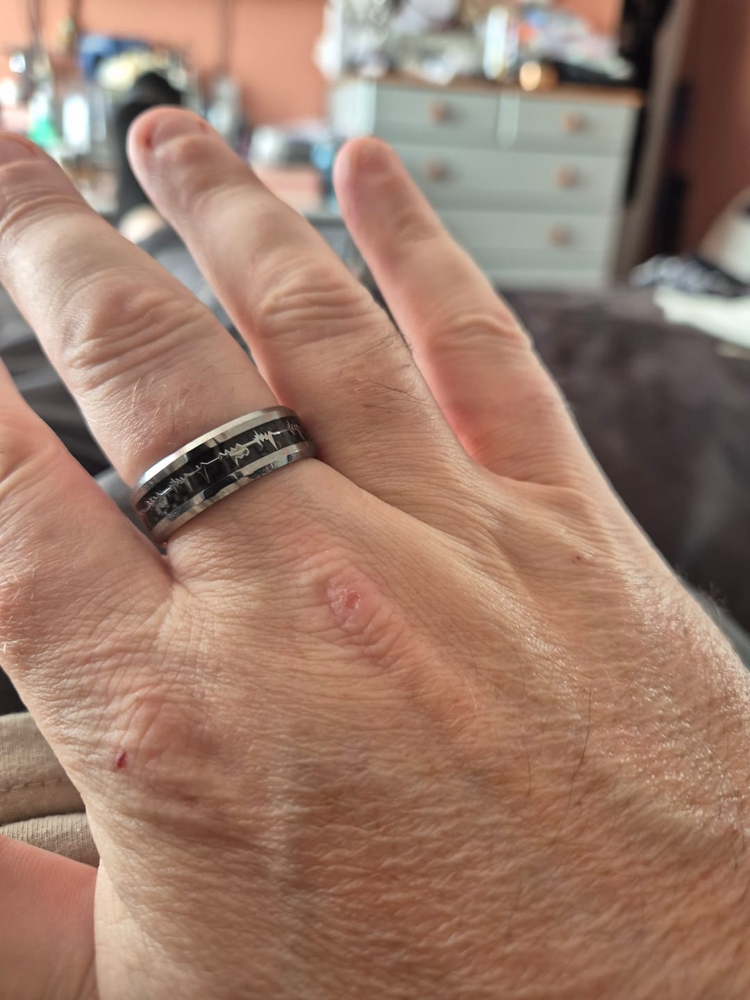 Customer photo review of Engrave Your Ring