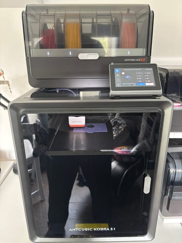 Customer photo review of Anycubic Kobra S1 Combo 3D Printer, 4 Stunning Multicolor, Intelligent Drying While Printing, Built-in Camera, 600mm/s High Speed and 320℃ Hotend Free-Clog Extruder