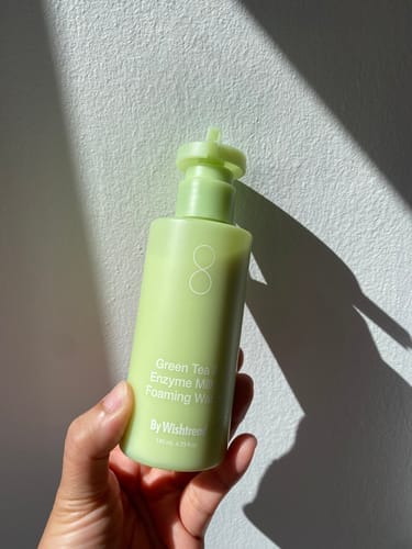 Customer photo review of Green Tea (Matcha) & Enzyme Milky Foaming Wash