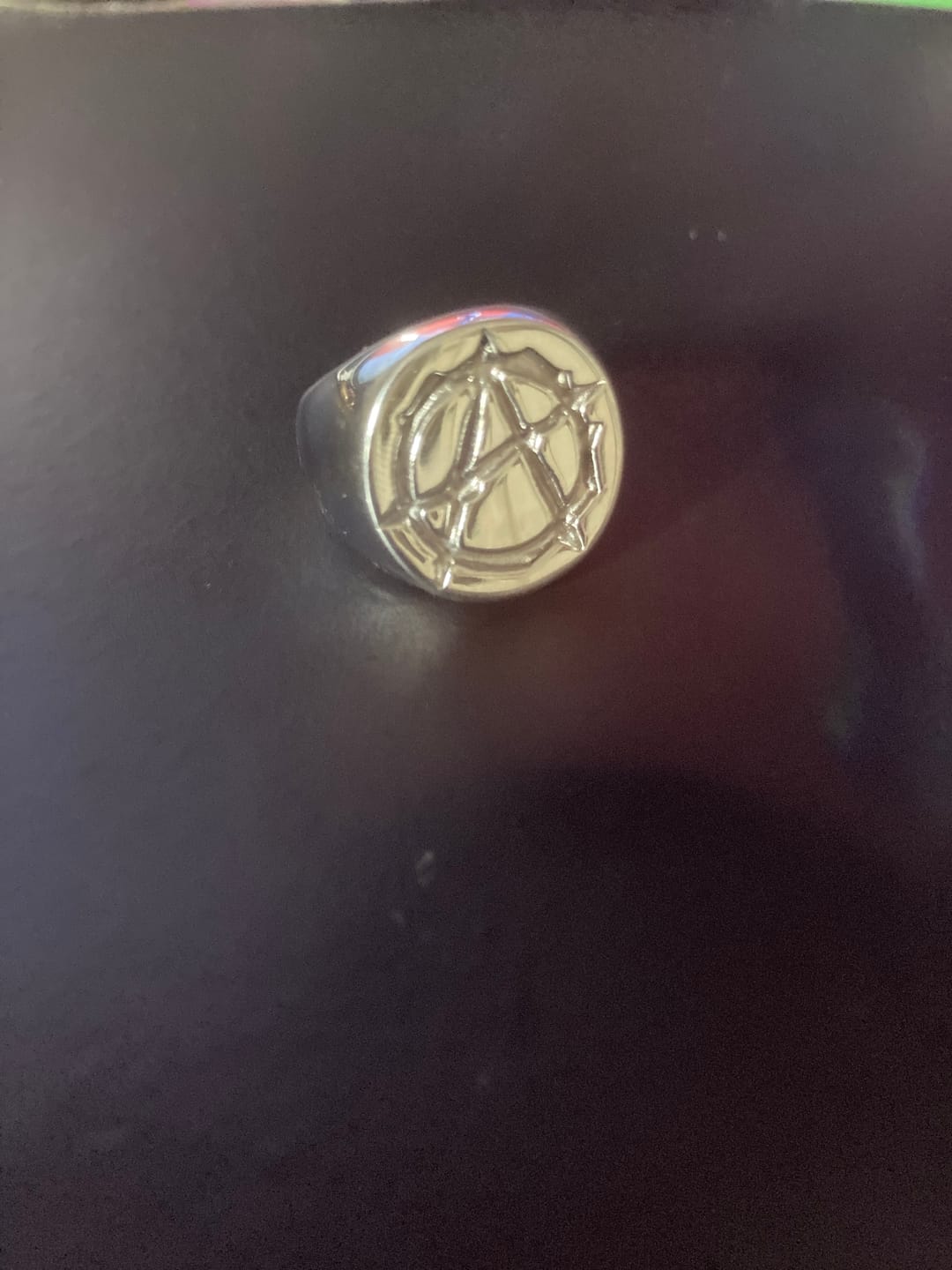 Customer photo review of ANARCHY SIGNET RING