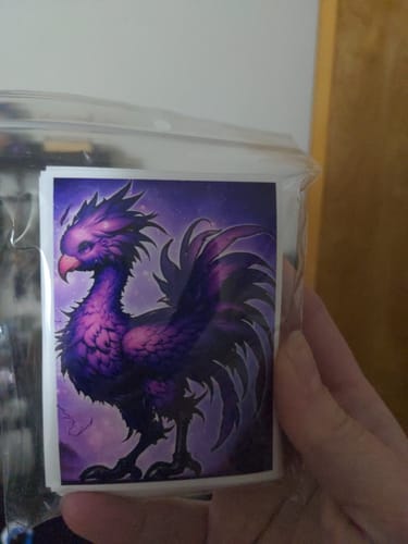 Customer photo review of Custom Card Sleeves