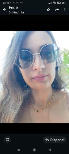Customer photo review of Collana con  ciondoli pendenti colorati