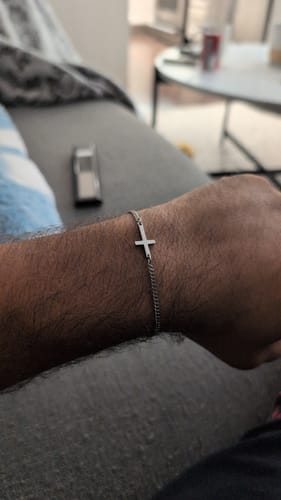Customer photo review of CROSS BRACELET | Silver