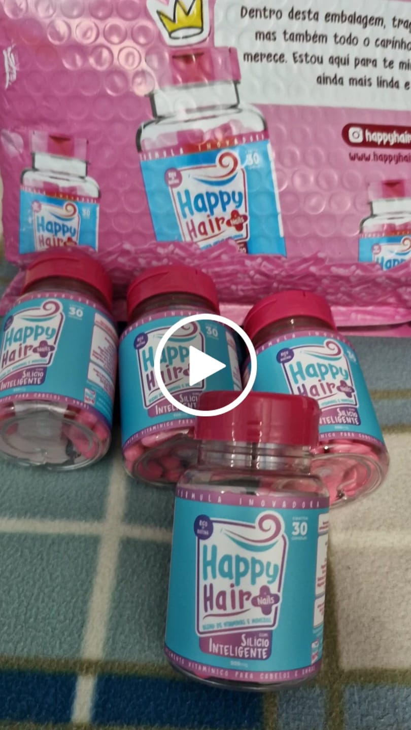 Customer video review of Happy Hair 3 Potes