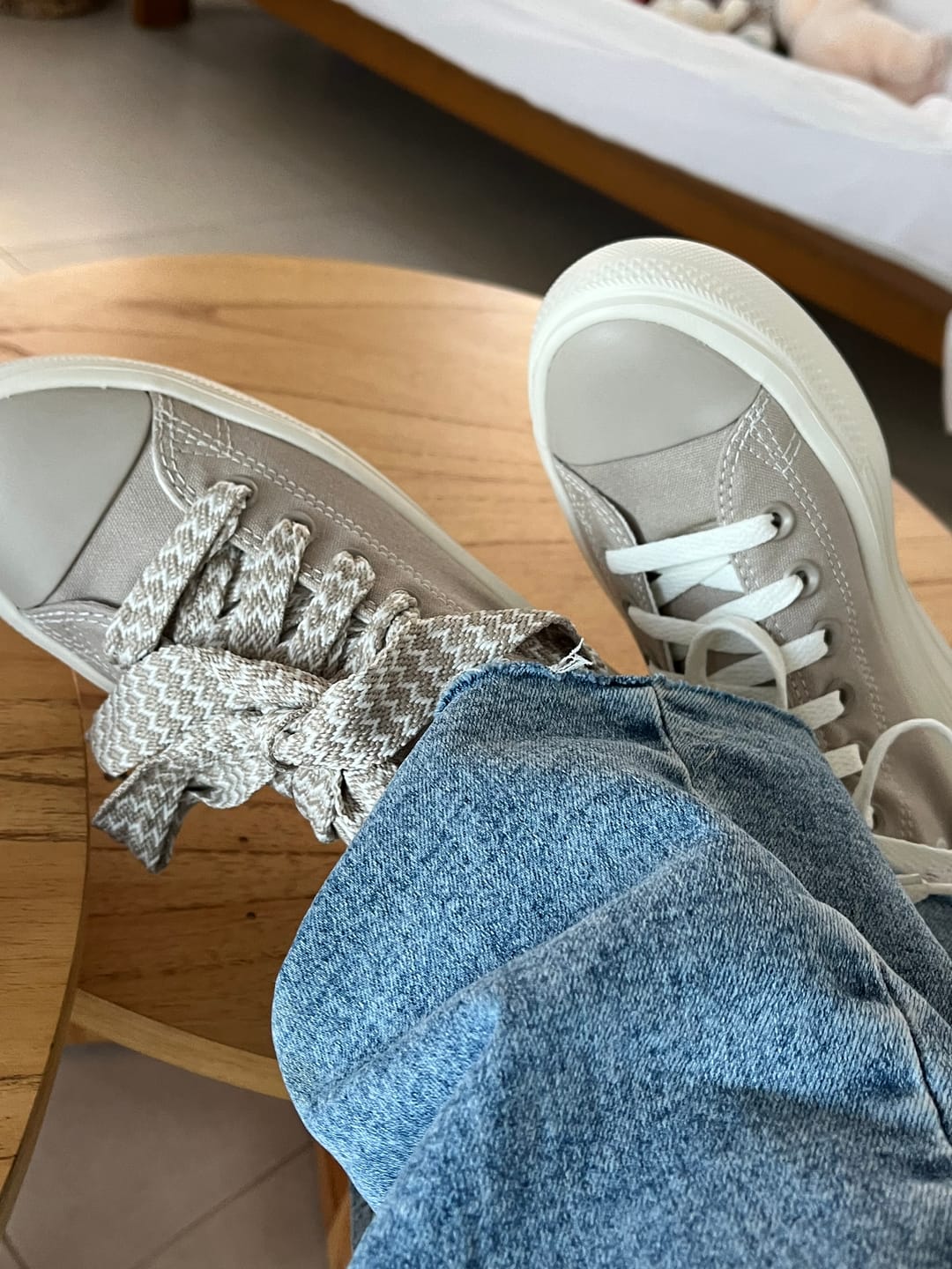 Customer photo review of Zapatillas Converse Chuck Taylor Move Hi Platform Beige