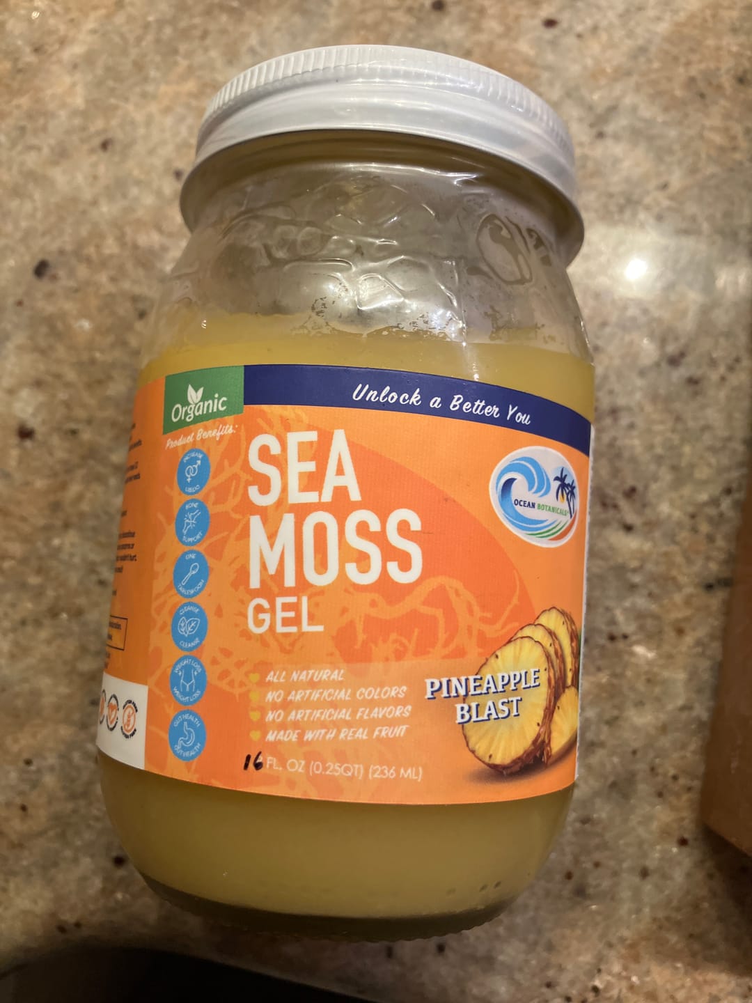 Customer photo review of Pineapple Sea Moss Gel