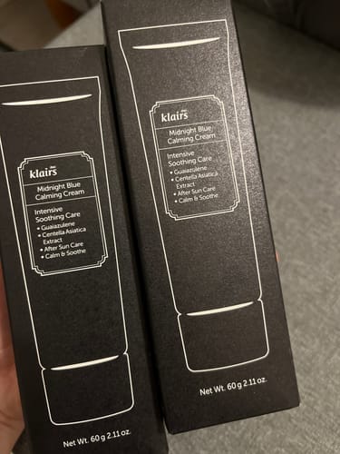 Customer photo review of Midnight Blue Calming Cream