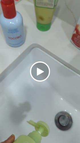 Customer photo review of Green Tea (Matcha) & Enzyme Milky Foaming Wash