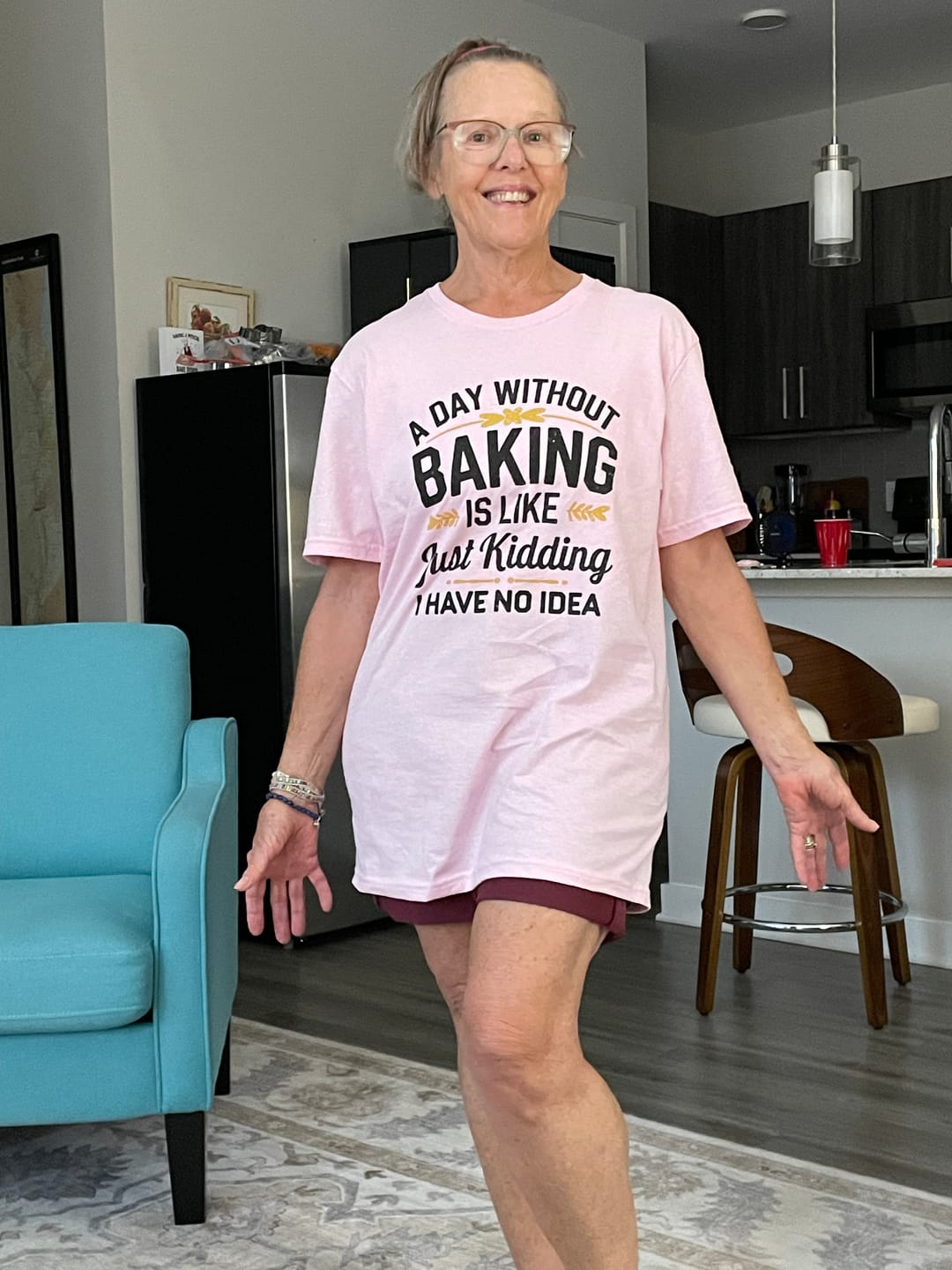 Customer photo review of A Day Without Baking...T-Shirt