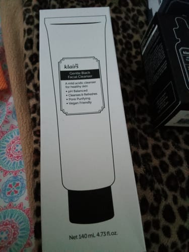 Customer photo review of Gentle Black Facial Cleanser