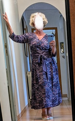 Customer photo review of Robe Louisette  - viscose Nuances rêvées