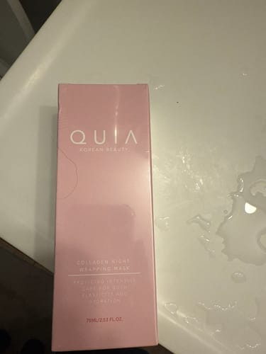 Customer photo review of Collagen Night Wrapping Mask