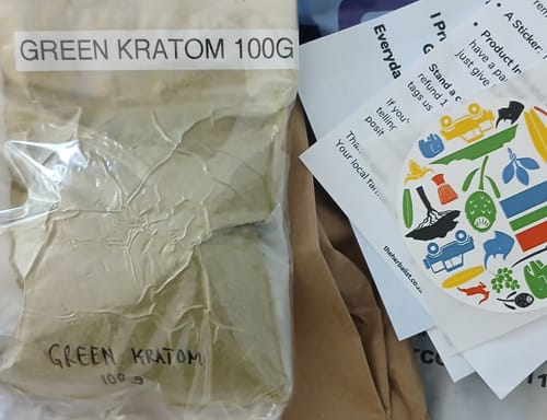 Customer photo review of Green Kratom Powder 100g