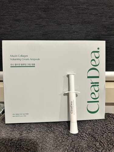 Customer photo review of CLEARDEA Mucin Collagen Voluming Cream Ampoule