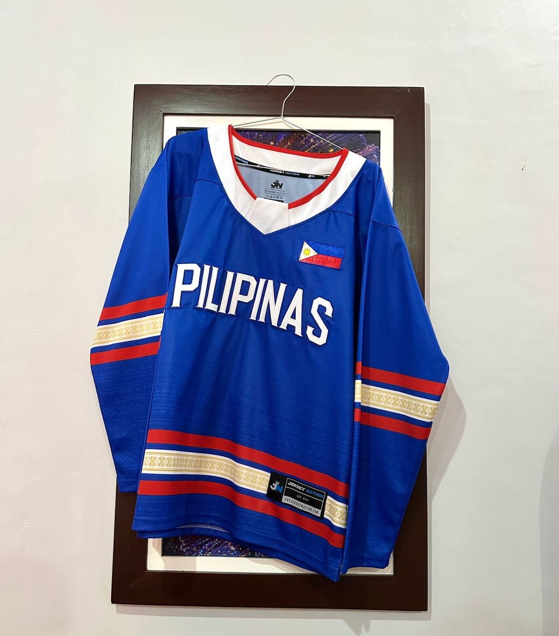 Customer photo review of Philippines Heritage Custom Hockey Jersey
