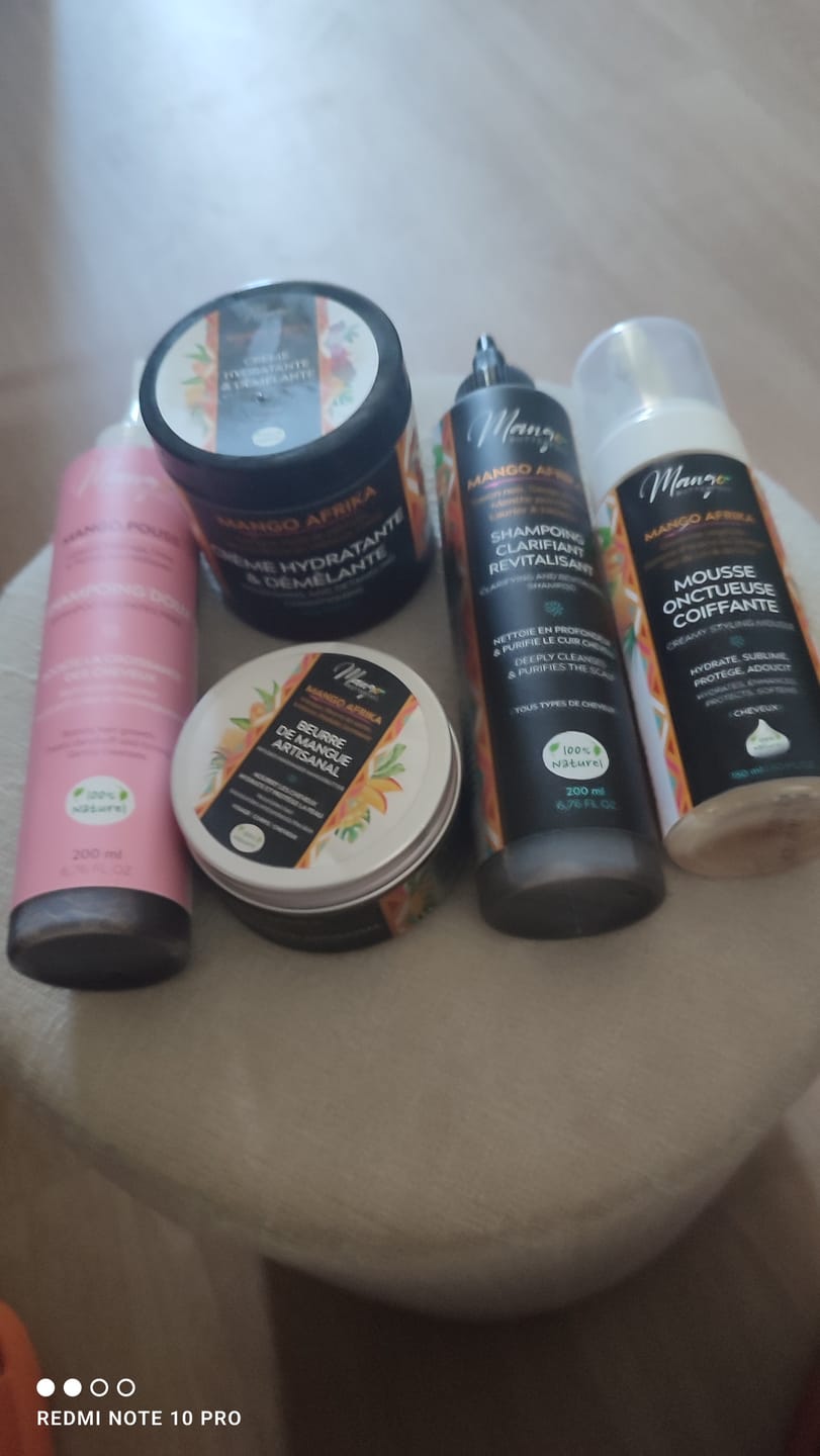 Customer photo review of Mousse coiffante onctueuse - MANGO AFRIKA