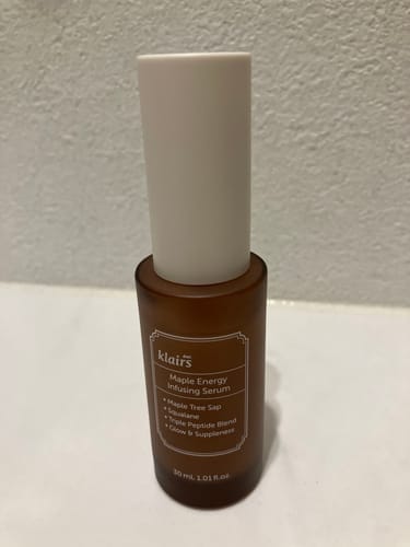 Customer photo review of Maple Energy Infusing Serum