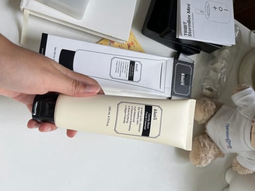 Customer photo review of Gentle Black Facial Cleanser