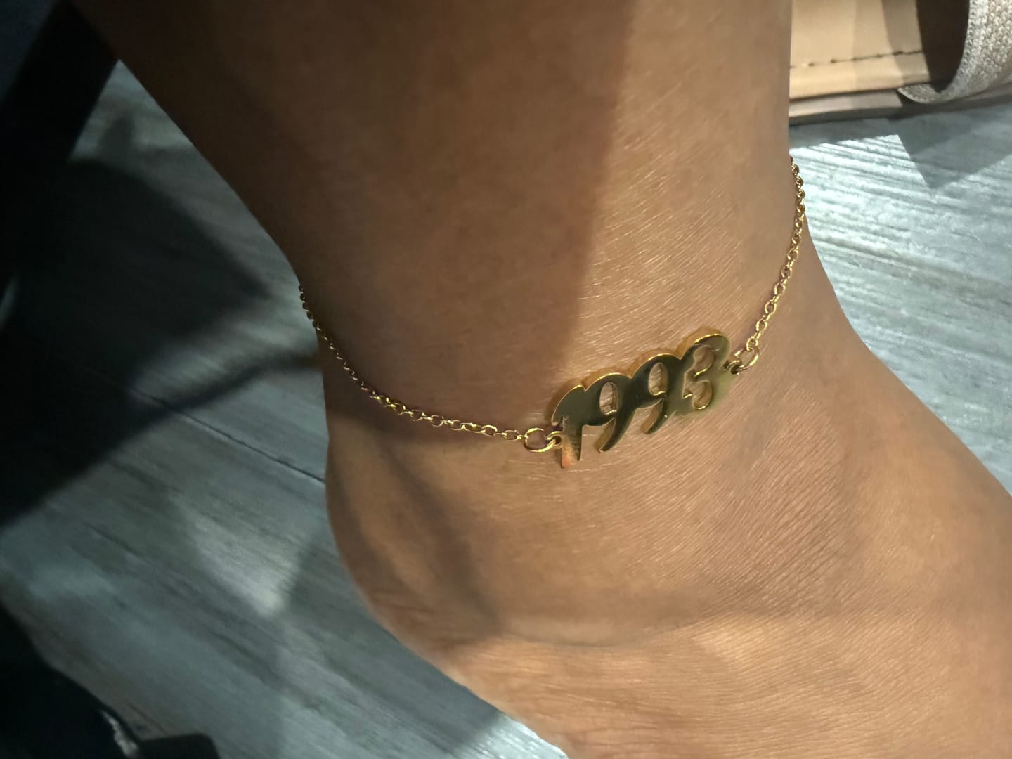 Customer photo review of Year Anklet
