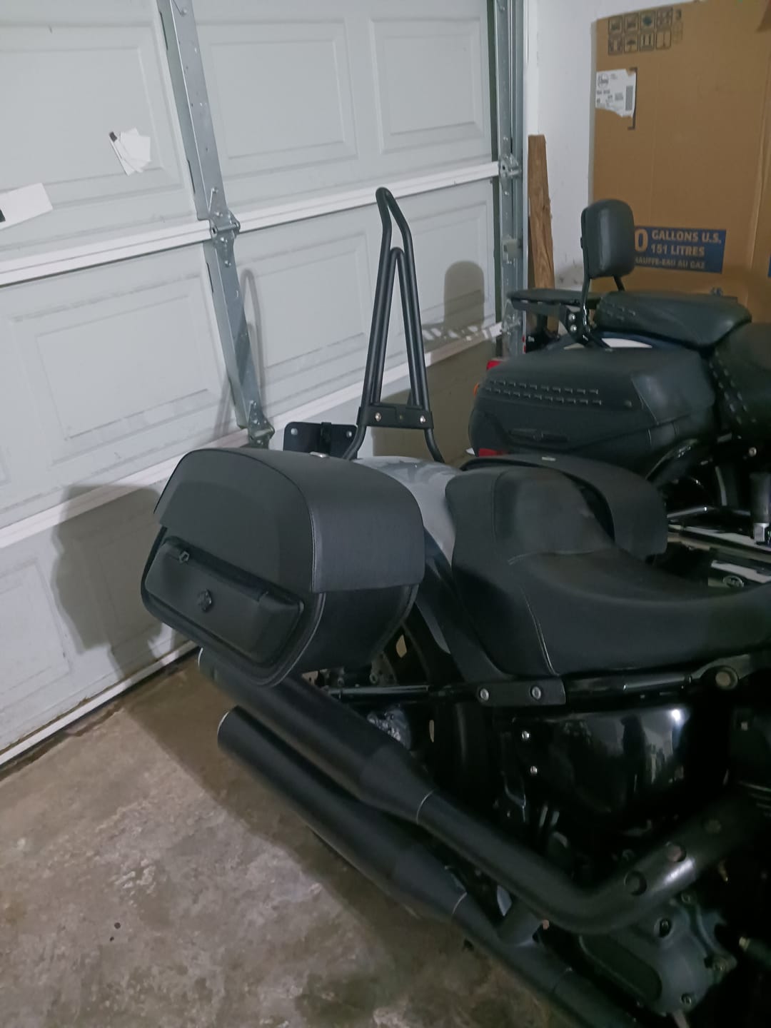 Customer photo review of 28L - Pantheon Medium Quick Mount Motorcycle Saddlebags For Harley Softail Low Rider S FXLRS