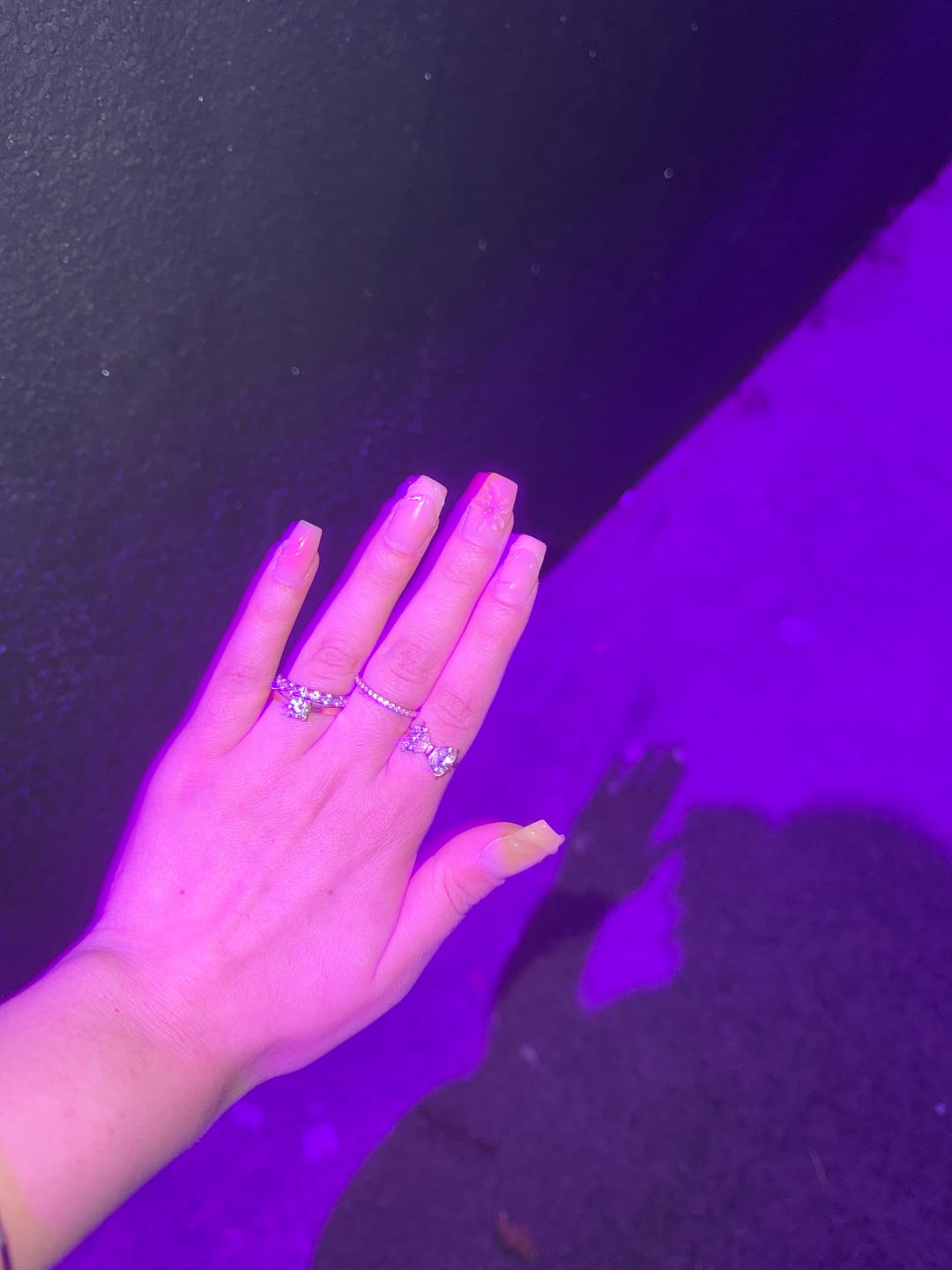 Customer photo review of Teardrop Bow Ring 14K Vergoldet