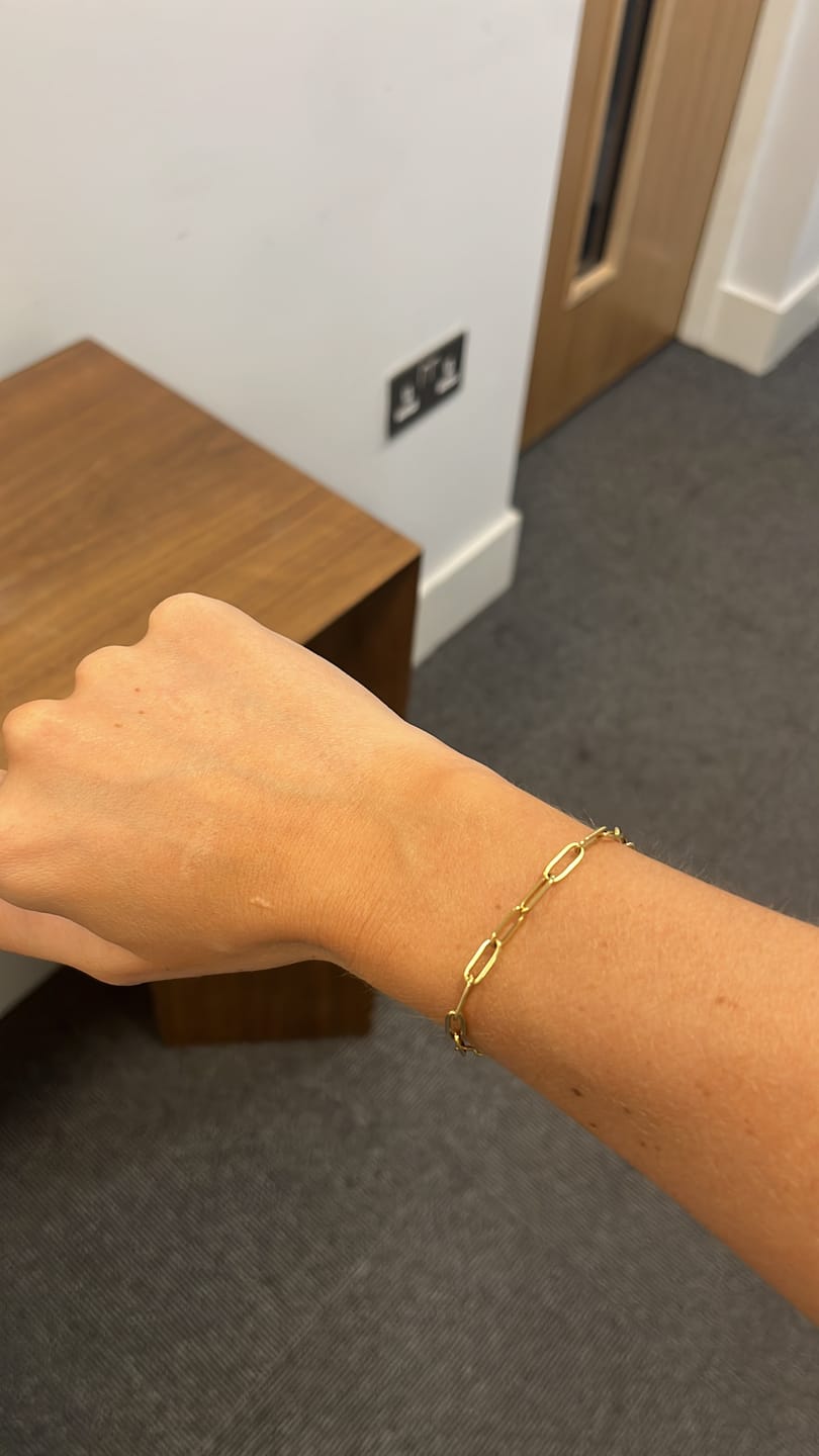Customer photo review of Paperclip Bracelet
