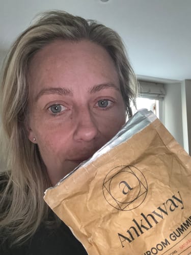 Customer photo review of 2-Month Mushroom Gummies