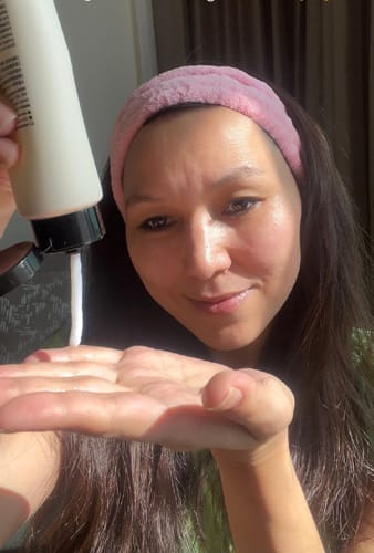 Customer photo review of Gentle Black Facial Cleanser