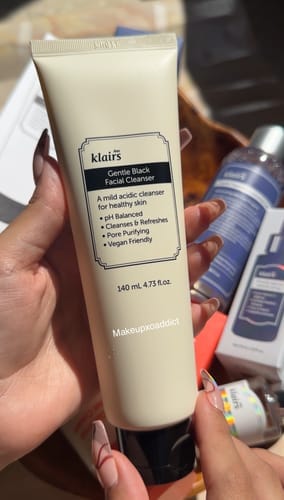 Customer photo review of Gentle Black Facial Cleanser