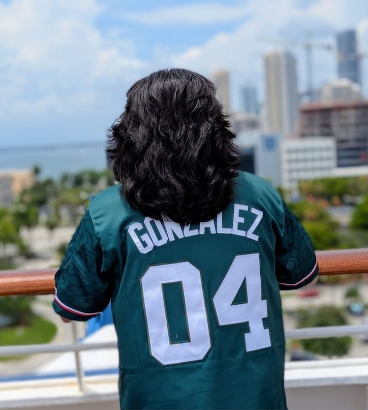 Customer photo review of Mexico Heritage Custom Baseball Jersey