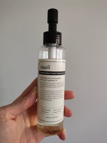 Customer photo review of Gentle Black Fresh Cleansing Oil