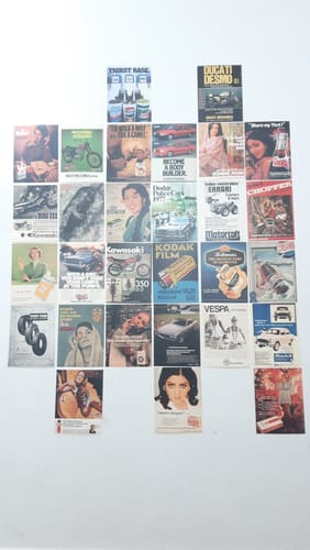 Customer photo review of VINTAGE ADVERTISEMENTS - WALL COLLAGE POSTERS