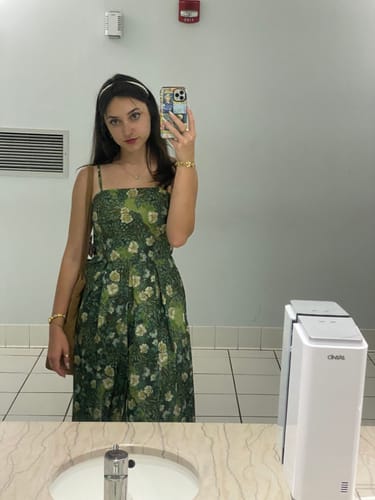 Customer photo review of Wild roses, Van Gogh strap Dress