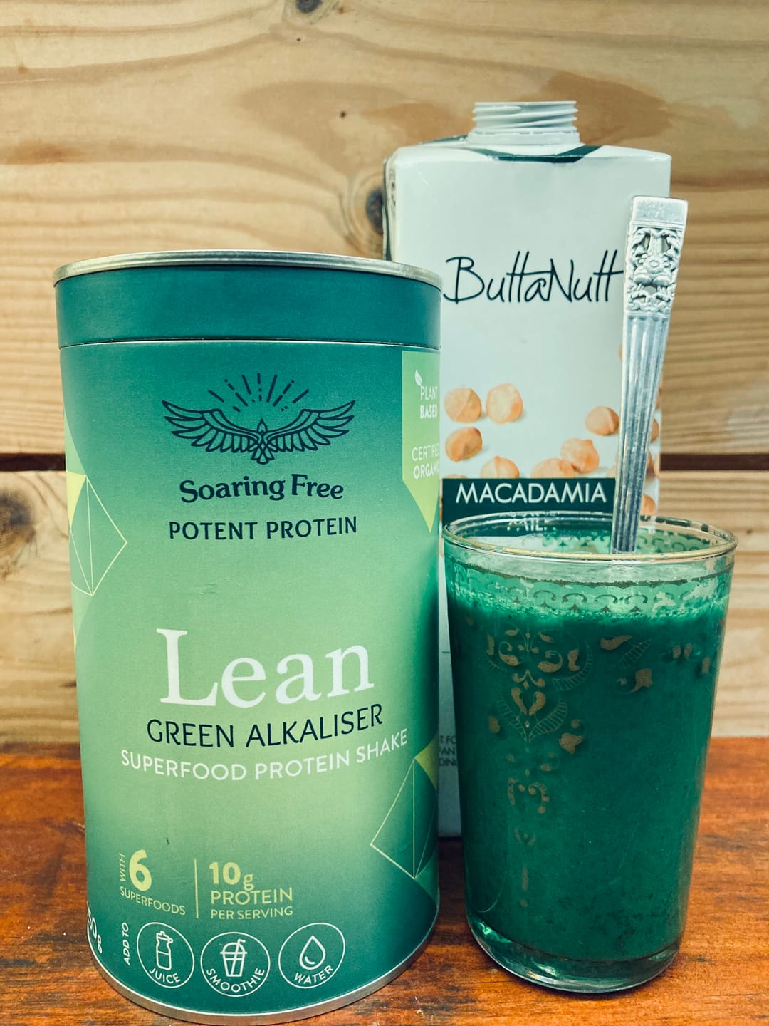 Customer photo review of Lean Green Superfood Protein Shake