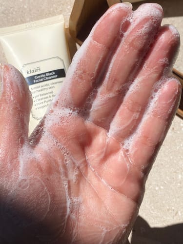 Customer photo review of Gentle Black Facial Cleanser