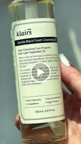 Customer photo review of Gentle Black Fresh Cleansing Oil