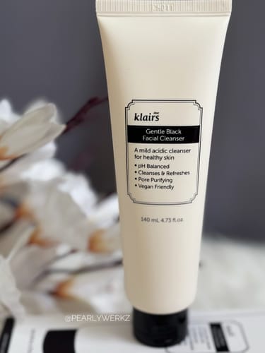 Customer photo review of Gentle Black Facial Cleanser