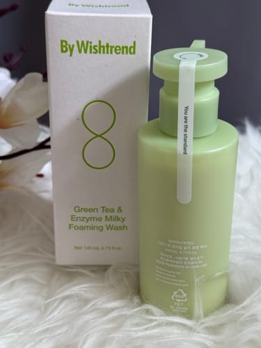 Customer photo review of Green Tea (Matcha) & Enzyme Milky Foaming Wash