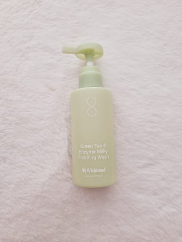 Customer photo review of Green Tea (Matcha) & Enzyme Milky Foaming Wash