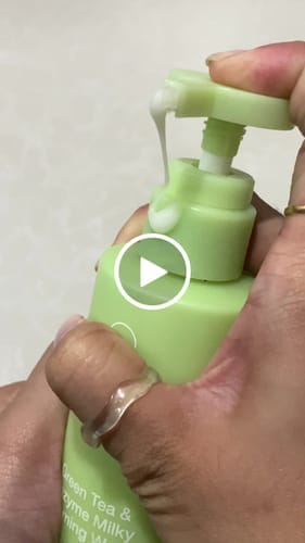 Customer photo review of Green Tea (Matcha) & Enzyme Milky Foaming Wash