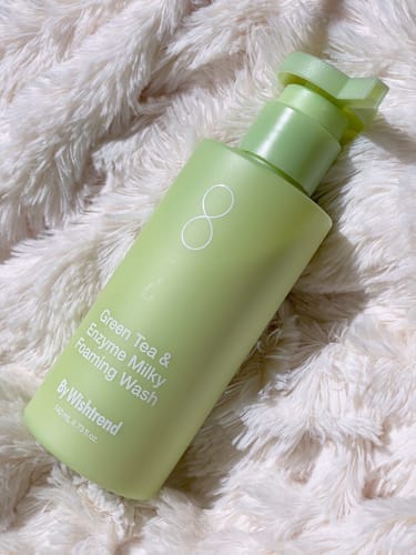 Customer photo review of Green Tea (Matcha) & Enzyme Milky Foaming Wash