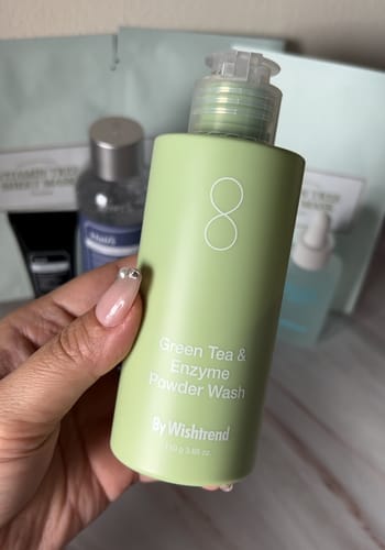 Customer photo review of Green Tea (Matcha) & Enzyme Powder Wash
