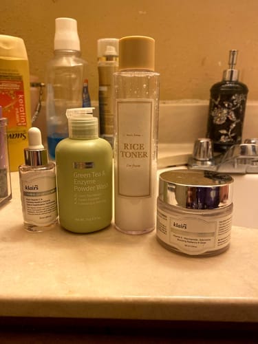 Customer photo review of Green Tea (Matcha) & Enzyme Powder Wash