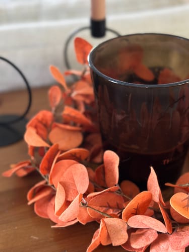 Customer photo review of Penny Candle Ring | Burnt Orange
